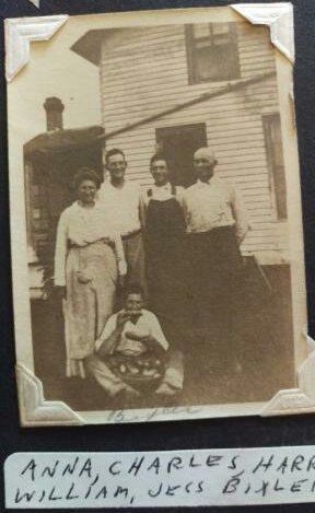 Anna Birk; Charles, Harry, William, Jesse Bixler