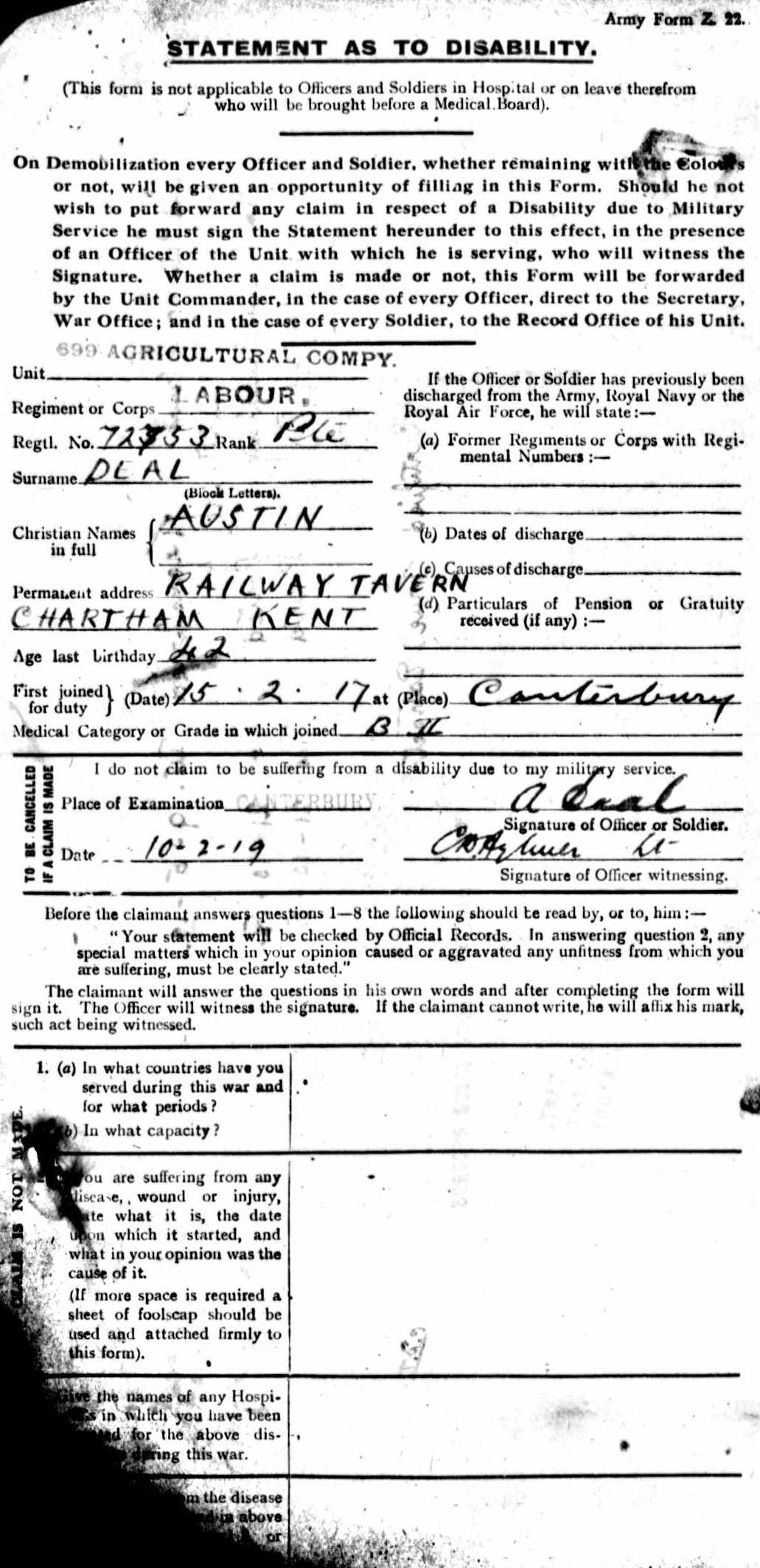 Austin Deal - WWI Record - Page 6