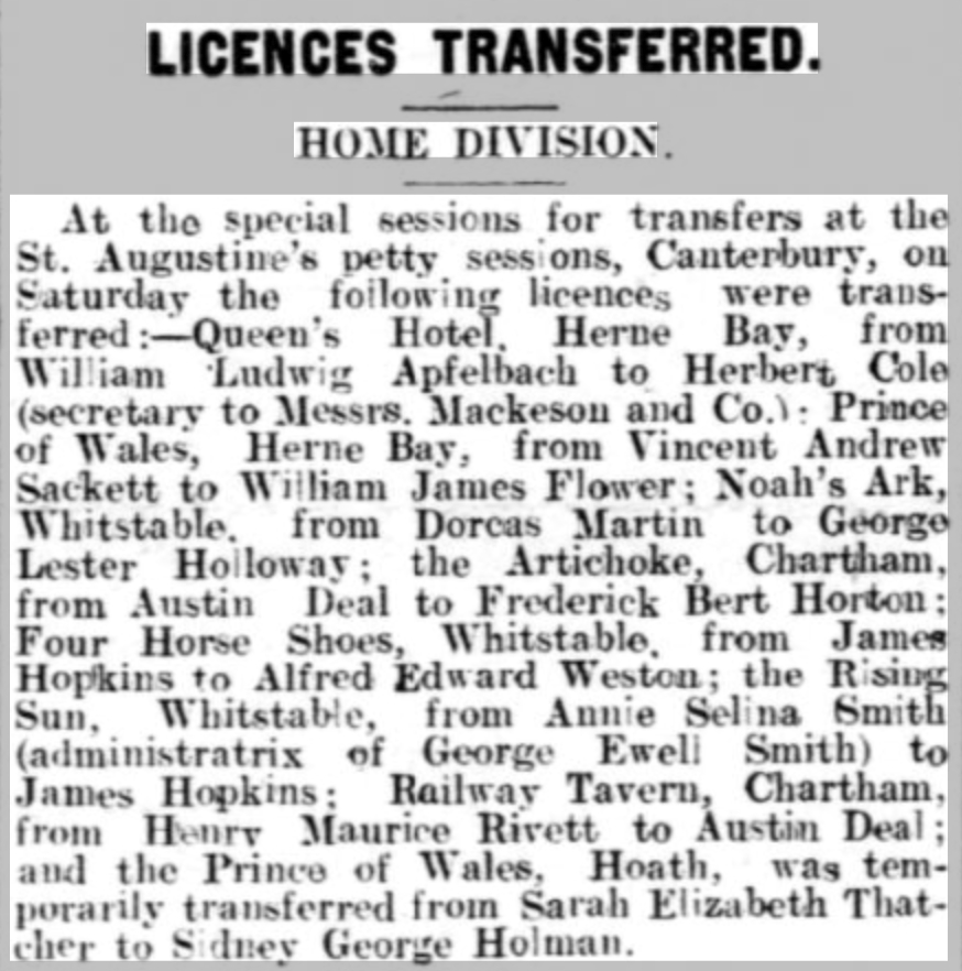 Whitstable Times and Herne Bay Herald January 9, 1915